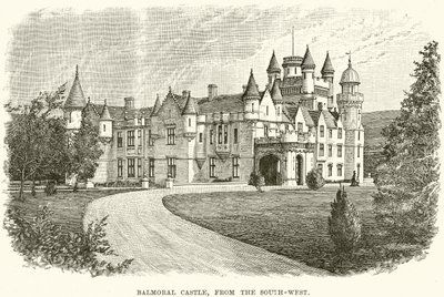 Balmoral Castle, from the South-West by English School
